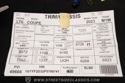 2023 Chevrolet Corvette Z06 70th Anniversary Z07