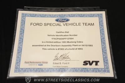 1993 Ford Mustang Cobra SVT