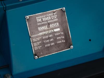 1972 Range Rover Suffix A