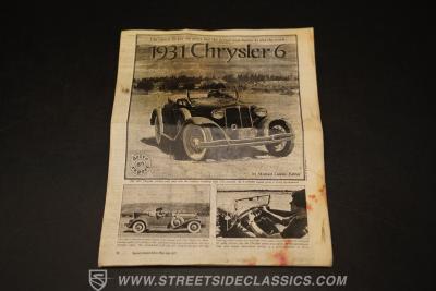 1932 Chrysler CI Rumble Seat Convertible