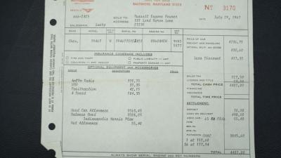 1967 Chevrolet Corvette Sting Ray 327/300 Convertible