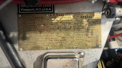 1956 AC Ace Roadster 289