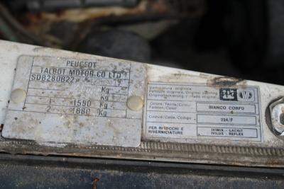 1987 Talbot EXPRESS AUTOHOMES CAMELOT