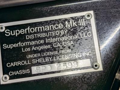 1965 Shelby Cobra Superformance MKIII