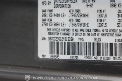 2002 Dodge Ram 2500 Quad Cab Laramie SLT