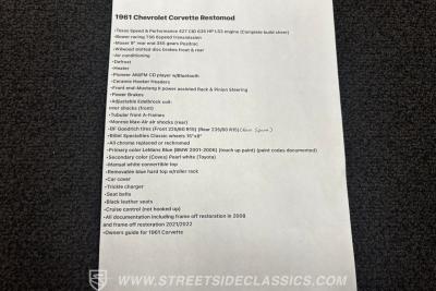 1961 Chevrolet Corvette Restomod