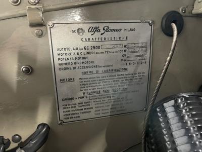 1949 Alfa Romeo 6C 2500 SS Passo Corto Cabriolet Pinin Farina