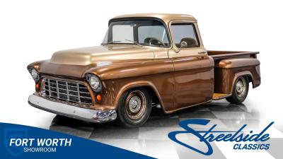 1955 Chevrolet 3100 Apache &amp; Custom Motorcycle Trailer