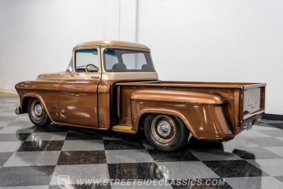 1955 Chevrolet 3100 Apache &amp; Custom Motorcycle Trailer