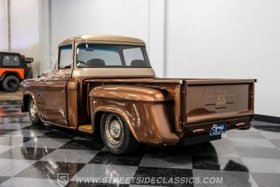 1955 Chevrolet 3100 Apache &amp; Custom Motorcycle Trailer