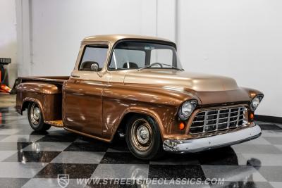 1955 Chevrolet 3100 Apache &amp; Custom Motorcycle Trailer