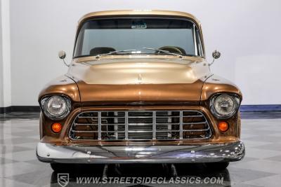 1955 Chevrolet 3100 Apache &amp; Custom Motorcycle Trailer