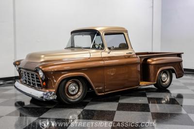 1955 Chevrolet 3100 Big Window w/ Custom Motorcycle Trailer