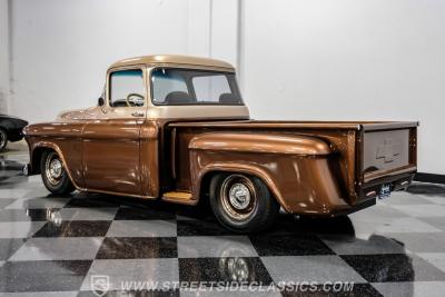 1955 Chevrolet 3100 Big Window w/ Custom Motorcycle Trailer
