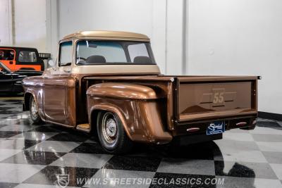 1955 Chevrolet 3100 Big Window w/ Custom Motorcycle Trailer