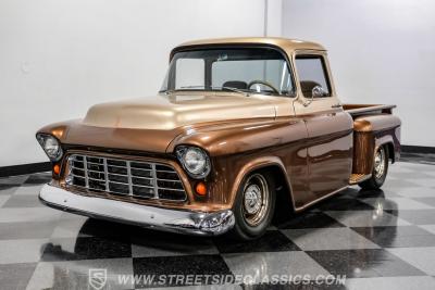 1955 Chevrolet 3100 Big Window w/ Custom Motorcycle Trailer