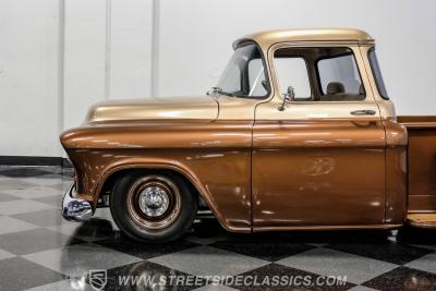 1955 Chevrolet 3100 Big Window w/ Custom Motorcycle Trailer