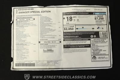 2023 Dodge Challenger R/T Scat Pack Widebody Swinger Special Edition