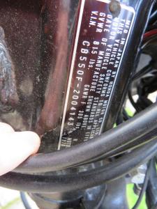 1976 Honda CB550F SUPER SPORT