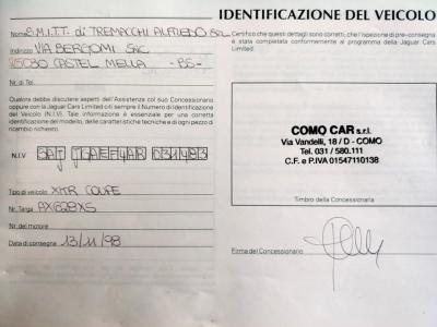 1998 Jaguar XK R COUPE