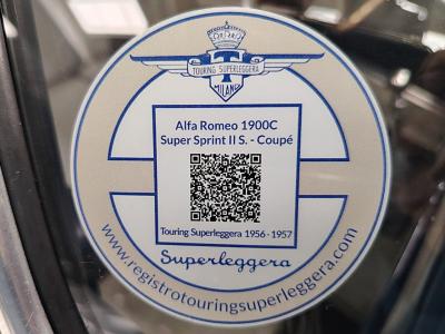 Alfa Romeo 1900C SUPER SPRINT II SERIE COUPE TOURING SUPERLEGGERA