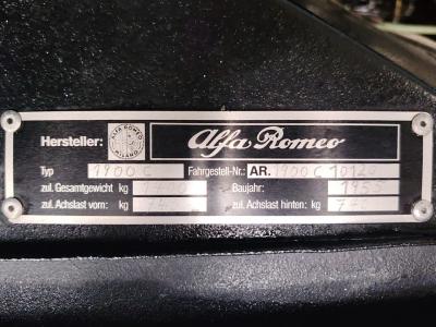 Alfa Romeo 1900C SUPER SPRINT II SERIE COUPE TOURING SUPERLEGGERA