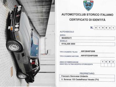 1983 Maserati KYALAMI 4.9