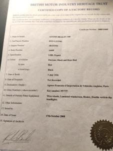 1956 Austin - Healey 100-4 BN2