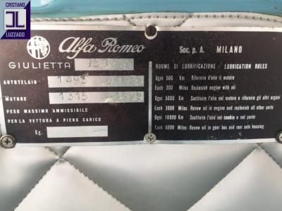 1957 Alfa Romeo GIULIETTA SPIDER S1 750D SWB