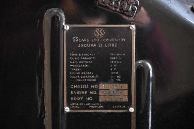 1937 SS JAGUAR SPORTS SALOON