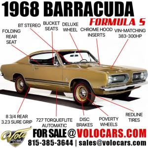 1968 Plymouth Barracuda Formula S