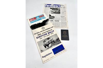 1973 Ford Escort RS1600 Works Rally &ldquo;former Roger Clark - The legendary British rally driver&rdquo;