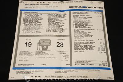 2002 Chevrolet Camaro SS 35th Anniversary