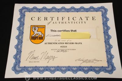 1971 Volkswagen Meyers Manx Dune Buggy SR-2