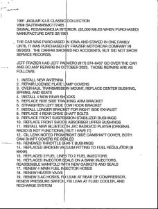 1991 Jaguar XJS CLASSIC COLLECTION