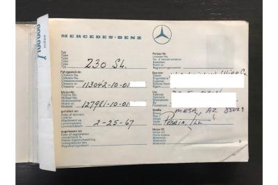 1967 Mercedes - Benz Mercedes Benz 230 SL Pagode &ldquo;Second owner and 42.000 miles since &rdquo;