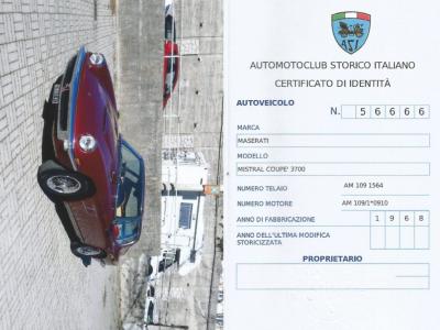 1968 Maserati MISTRAL 3.700
