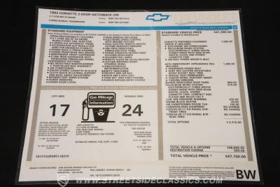 1993 Chevrolet Corvette 40TH ANNIVERSARY