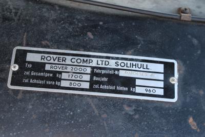 1969 Rover P6 2000 SC SALOON