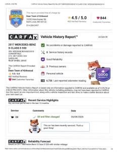 2017 Mercedes - Benz S550