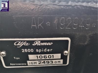 1966 Alfa Romeo 2600 TOURING SPIDER