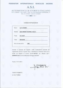 1966 Alfa Romeo 2600 TOURING SPIDER