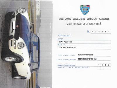 1975 Fiat 124 SPORT RALLY