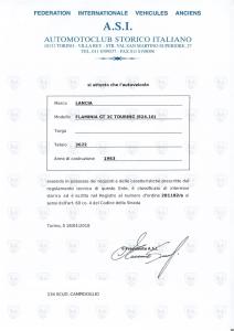 1963 Lancia FLAMINIA TOURING SUPERLEGGERA 2.500 3C