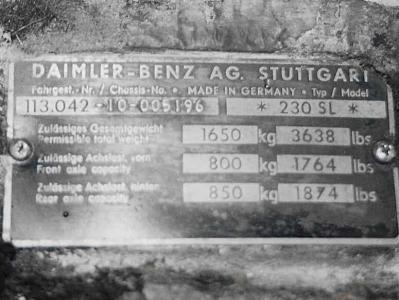 1965 Mercedes - Benz 230 SL PAGODE