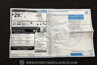 2019 Volkswagen Beetle 2.0 T Final Edition SEL