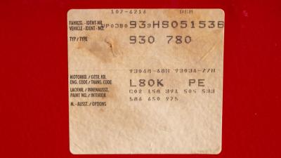 1987 Porsche 911 Turbo Slantnose Coupe