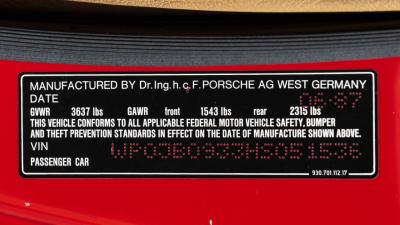 1987 Porsche 911 Turbo Slantnose Coupe