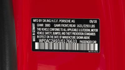 2018 Porsche 911 GT3 Touring