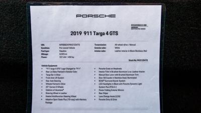 2019 Porsche 911 Targa 4 GTS